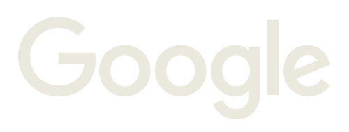 Google logo in white