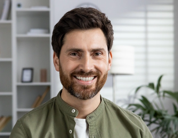 Restorative dentistry patient with healthy, confident smile in Phoenix