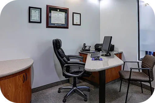 Consultation room with chairs